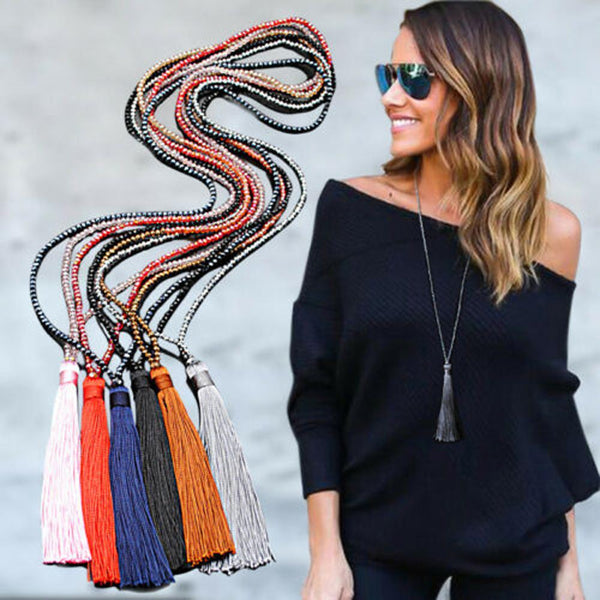 Vintage Long Tassel  Necklaces