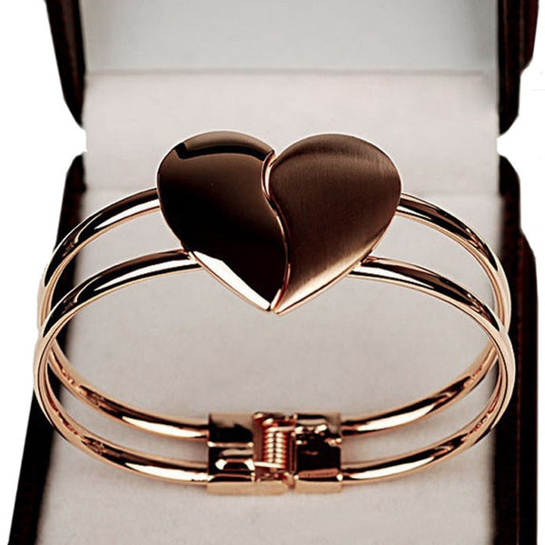 Heart Bangle Bracelet