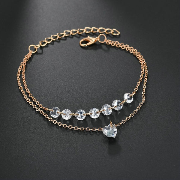 Fashion Crystal Multi layer Bracelet Jewelry