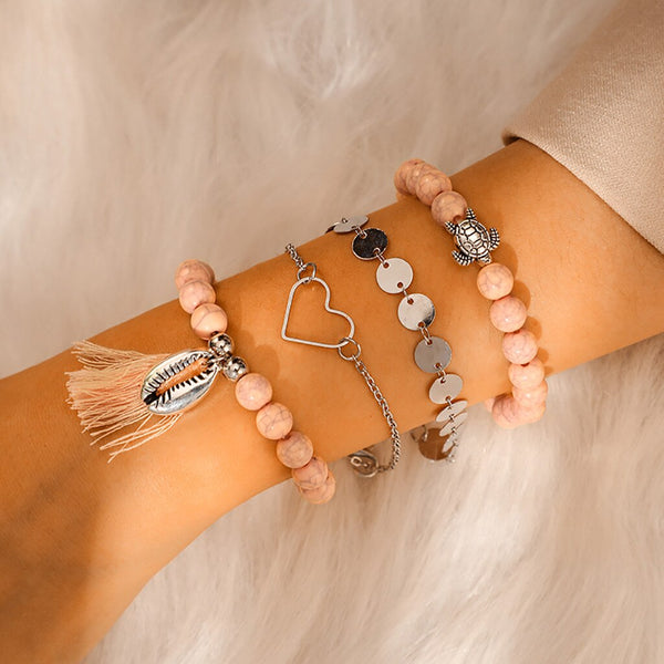 4PCS Women Bracelet Jewelry