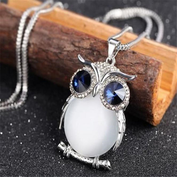Owl Chain Long Necklace Jewelry