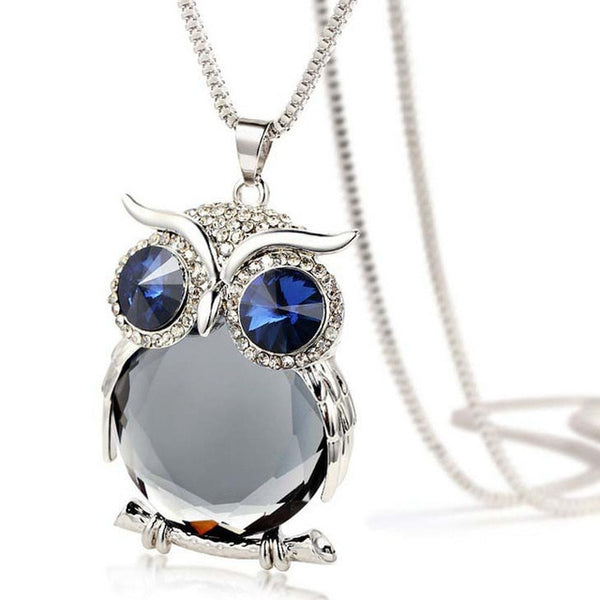 Owl Chain Long Necklace Jewelry
